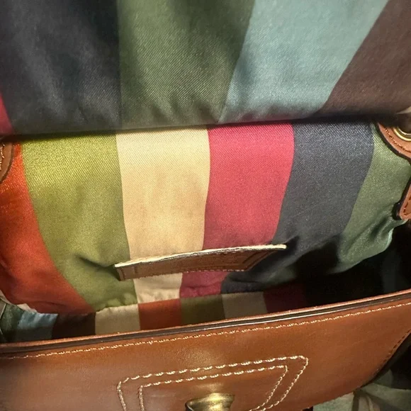 Coach Willis Brown Leather Women's crossbody with the legacy lining…. - Picture 3 of 10